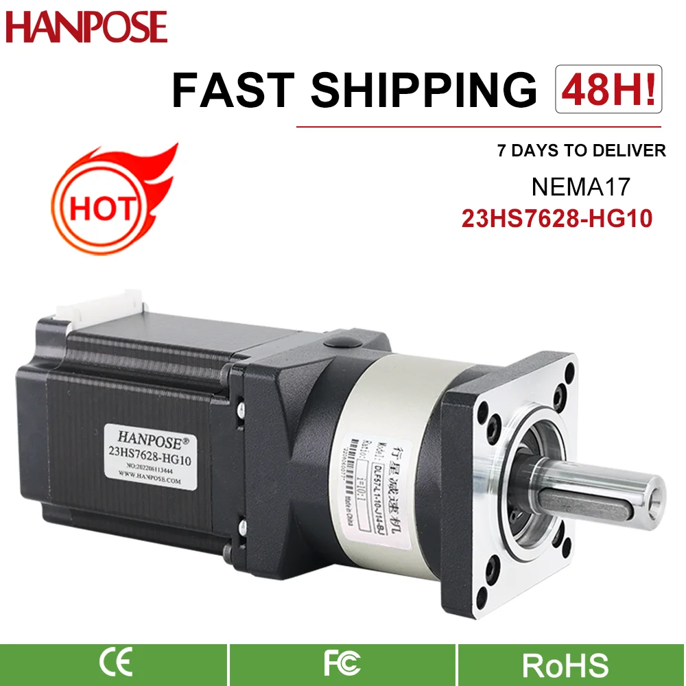 

Nema23 Stepper Motor23HS4128 5128 5628 23HS7628-HG 2.8A 3-1 4-1 10-1 Ratio Planetary For 3D Printer Extruder Gear Stepper Motor