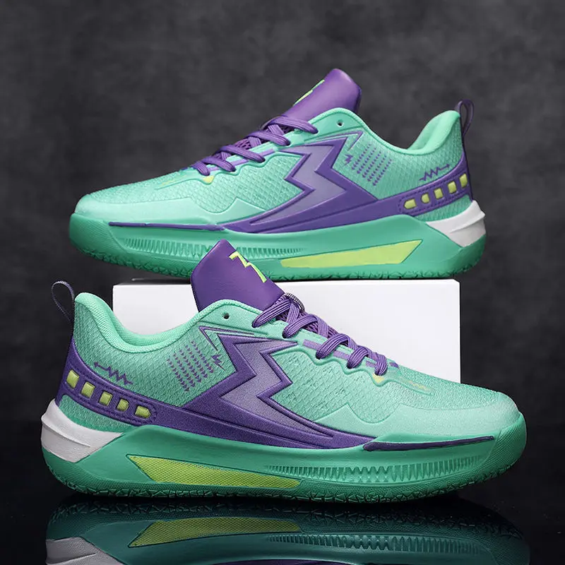 

Новые баскетбольные кроссовки, мужские дышащие, нескользящие, износостойкие, амортизирующие, легкие спортивные туфли, низкие ботинки