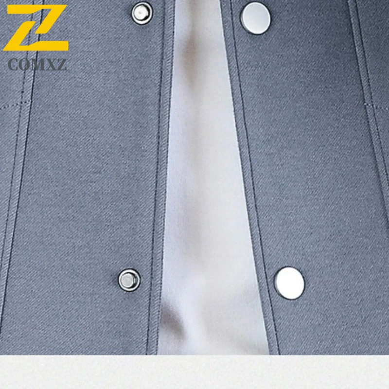 COMXZ Premium Mens Jacket Fashion ClassicTurndown Collar Adventure Comfort Coat Casual Daily Durable Spring Autumn Outerwear​