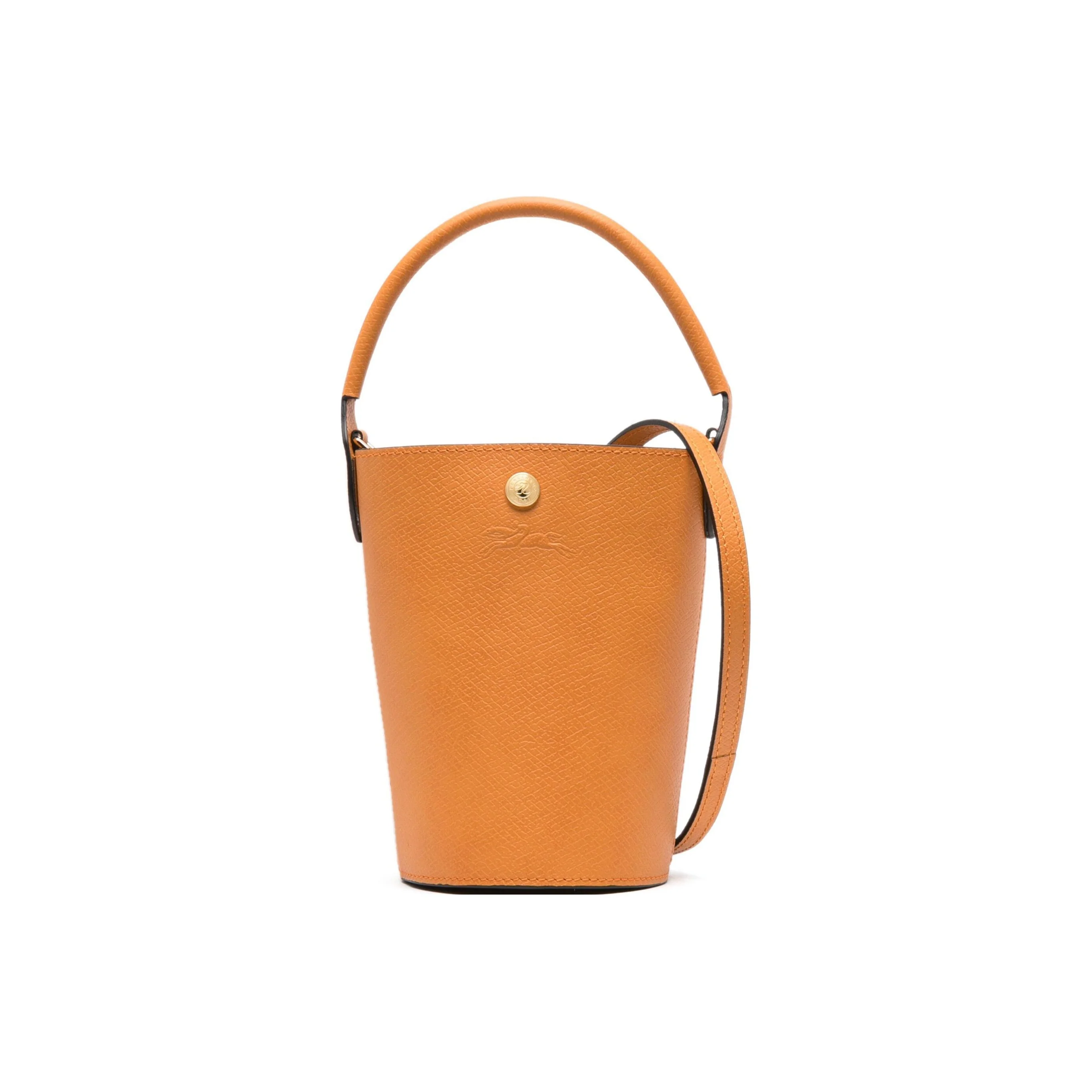 LONGCHAMP Épure Cow Leather Bucket Bag, Shoulder Bag, Crossbody Bag, Handbag Women's Apricot Yellow 10213HYZ222
