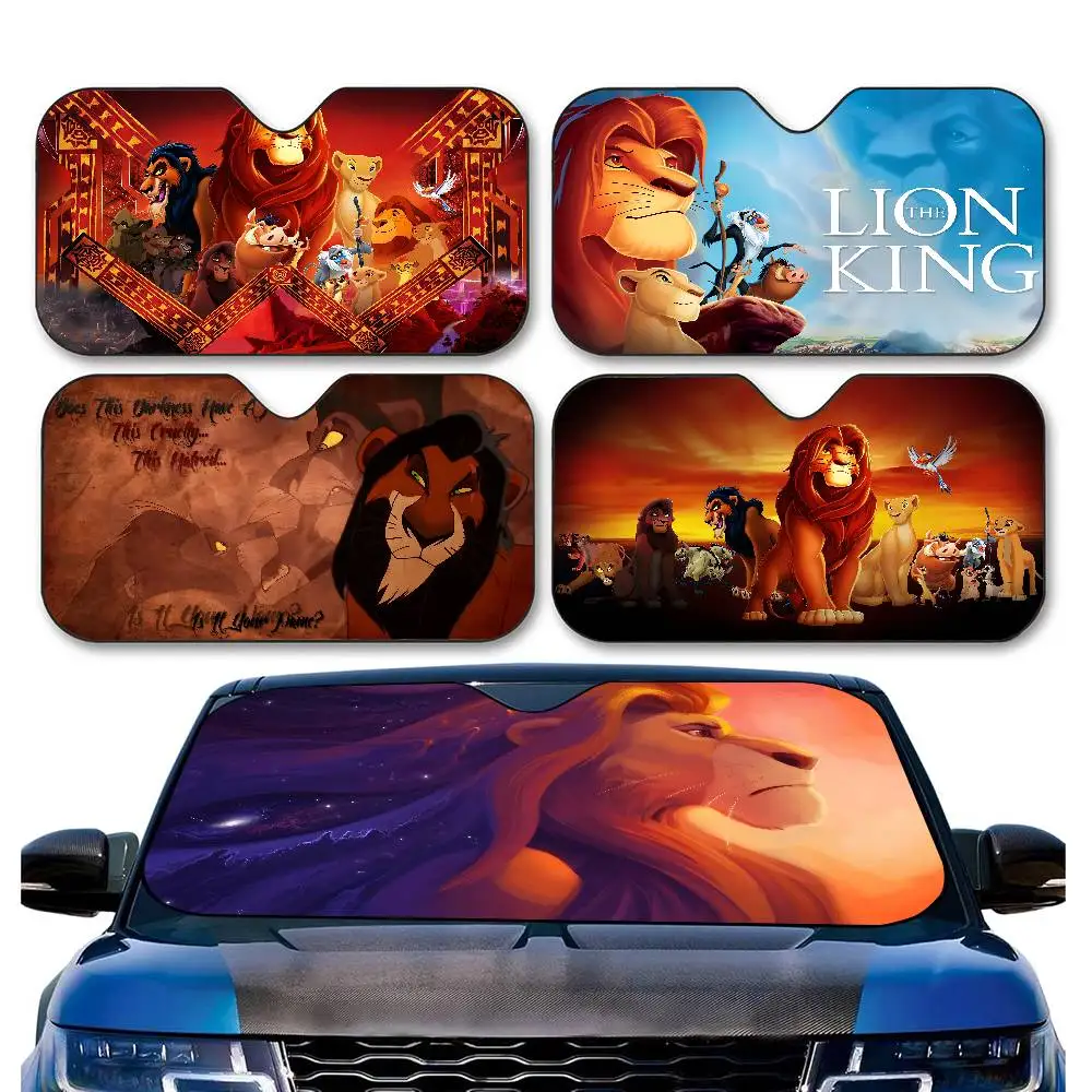 

Солнцезащитный козырек для автомобиля с анимационным принтом «Львиный король», с подогревом, для лобового стекла, накидка на окно автомобиля, автомобильный солнцезащитный козырек