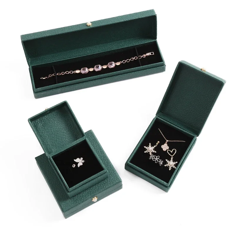 Wholesale Packaging for Small Businesses Clamshell Jewelry Box Necklace Ring Bracelet Box Packaging Storage Box