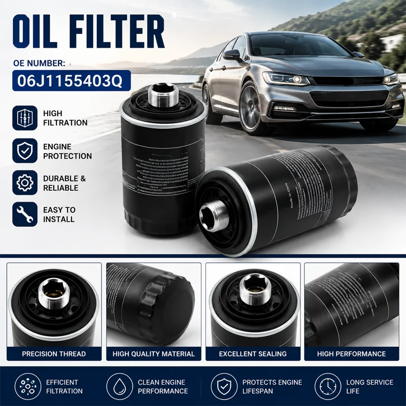 

Car Oil Filter 06J115403Q 06J115561B For Volkswagen Audi A3 A4 A5 A6 A8 Q3 Q5 TIGUAN GOLF JETTA PASSAT BEETLE Interior Part