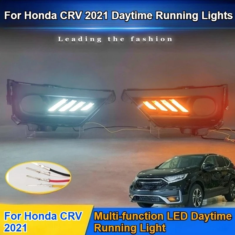 

For Honda CRV 2021 Daytime Running Light Modification LED Daytime Running Lights Front Fog Lamp Accessories