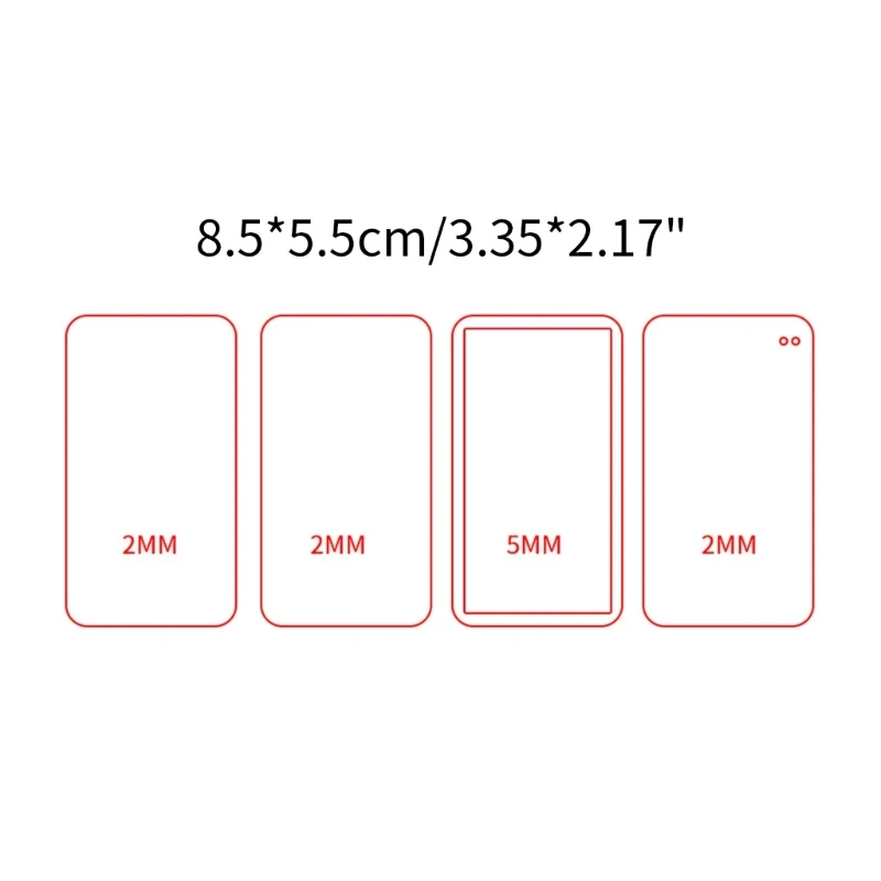 DIY Blank Card Brick Transparent Acrylic Plate Mold Empty Plates for DIY Hand-Making Craft