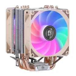 Computer Host Case CPU Heat Sink Fan 3/4Pin Universal Installation LGA2011 115X Series Amd 6 Copper Tube PC Air Cooled Silent