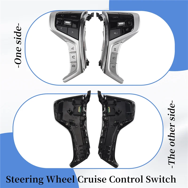

A80X-Steering Wheel Button Switch Cruise Control Switch For Mitsubishi Pajero Sport 2015-2022 Outlander Delica L200