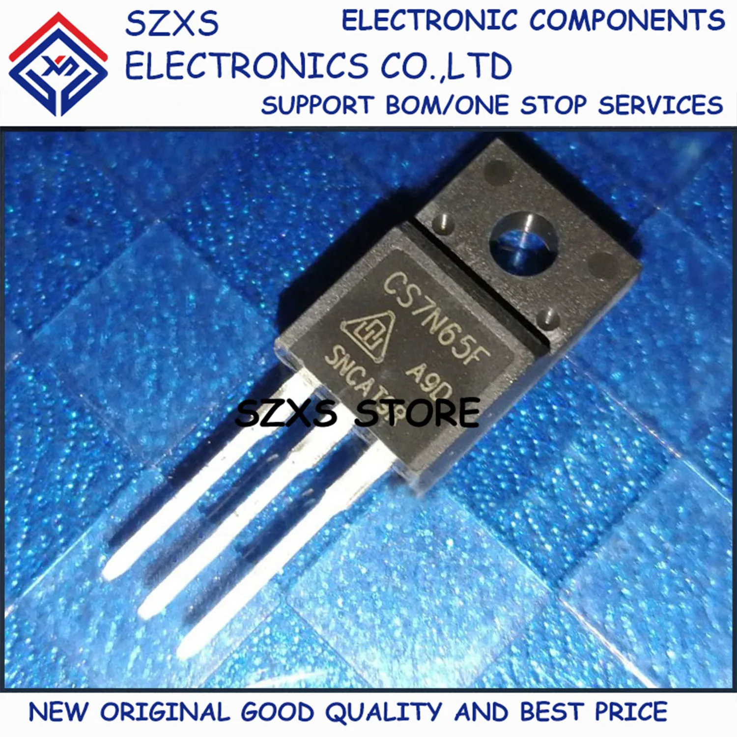 

New Original 10Pcs CS7N65F CS7N65FA9D TO-220F 650V 7A MOSFET Field-effect Transistor In Stock Electronic Components Good Quality