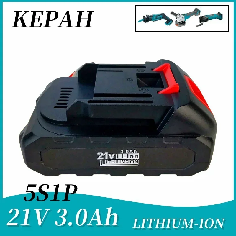 KEPAH 21V 3.0Ah lpega cordless electric screwdriver special rechargeable large capacity Li-Ion battery hand drill accessories