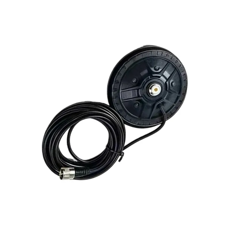 A93PHOT! Strong Suction Cup Mount Universal Car Walkie Talkie Antenna Base 5M 50-3 Coaxial Cable Male Connector