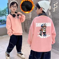 Boys' Sweater Spring and Autumn Style New Mid sized Children's Autumn Top Boys' Autumn Bottom Shirt Fashionable and Fashionable