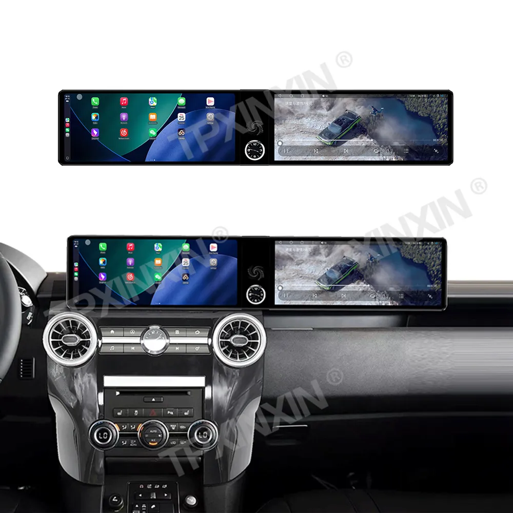 

Автомагнитола Android Auto для Land Rover Discovery 4 2012-2016 L319 с двумя экранами, GPS-навигацией, стереоплеером, DSP, CarPlay, 24.6-дюймовый мультимедийный центр