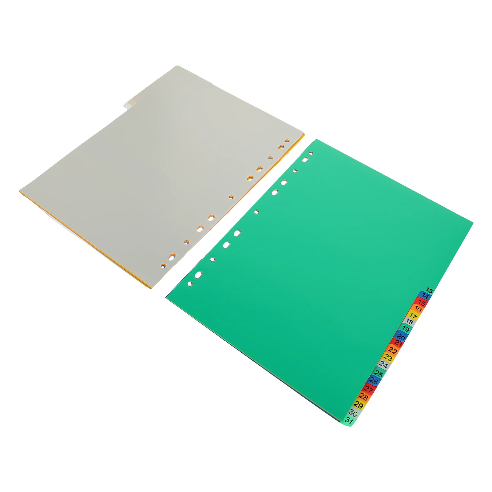 

1Set Dividers A4 11-Hole Binder Index Tabs PP Material Office School Subject Loose Leaf Organizers