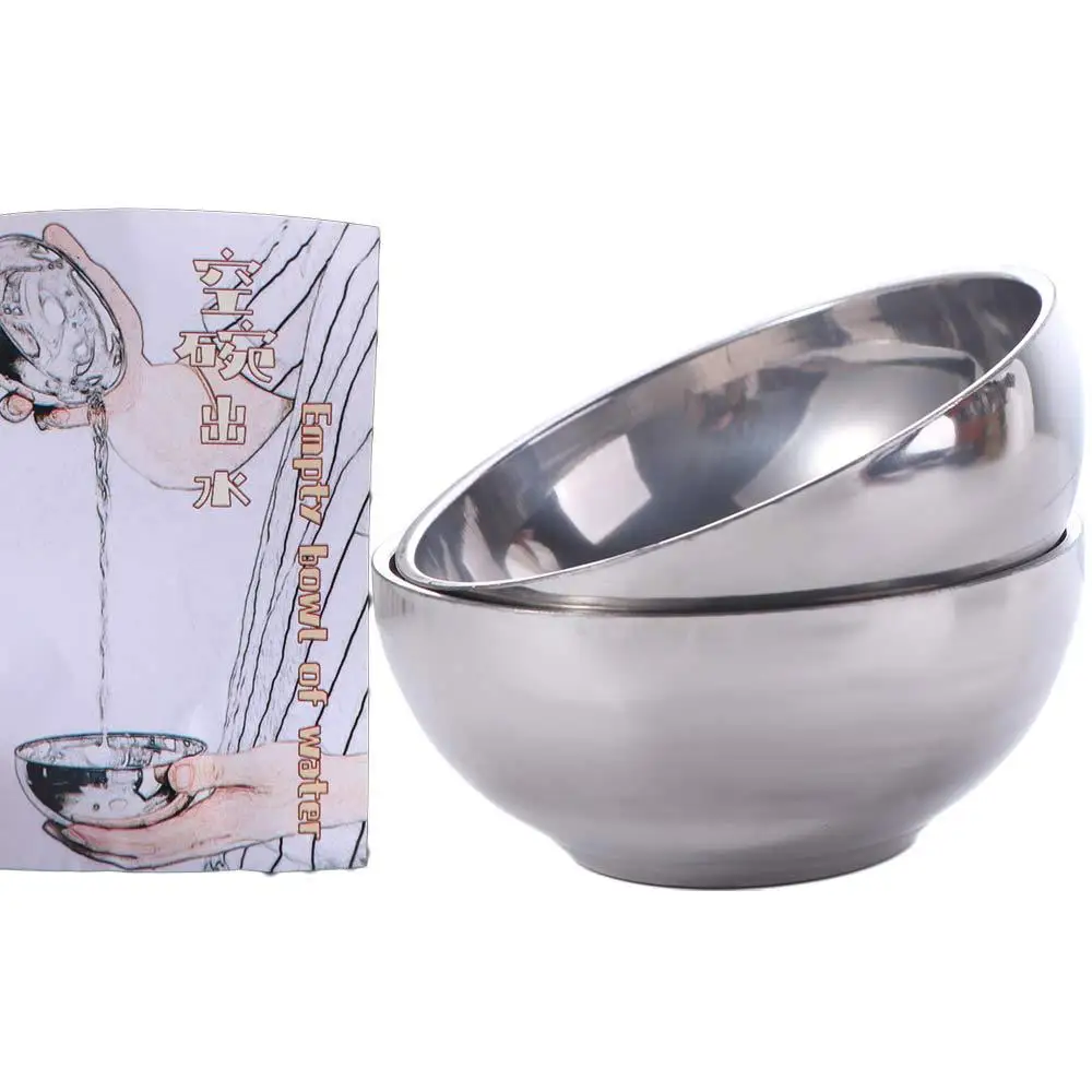 

2pcs Stainless Steel Magic Tricks Bowl Puzzle Educational Water From Above Bowl Toy Interesting Close Up Gimmick Magic Toys