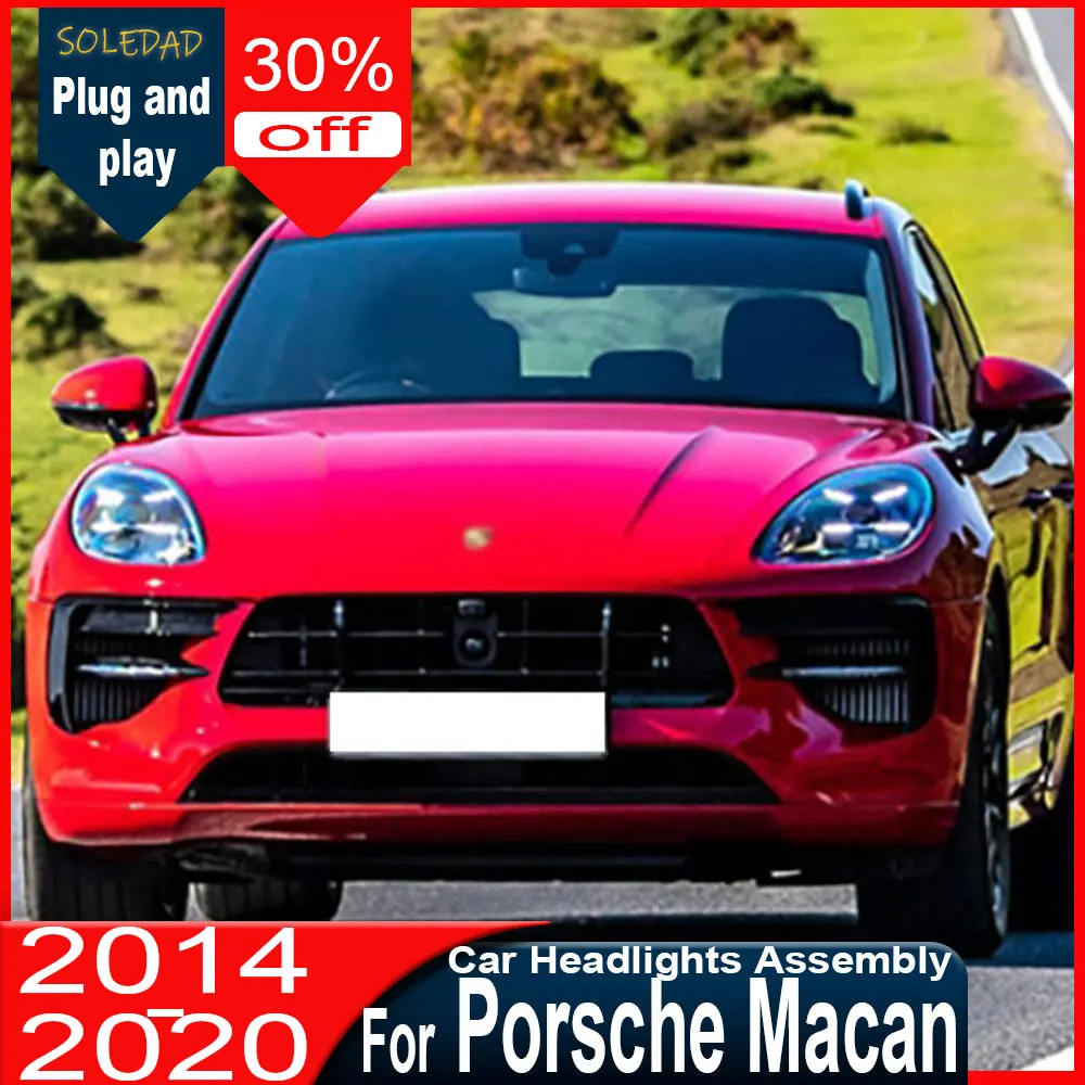 Car Light LED Headlights for Porsche Macan 2014 2015 2016 2017 2018 2019 2020 Headlights DRL Upgrade New Headlamp Assembly