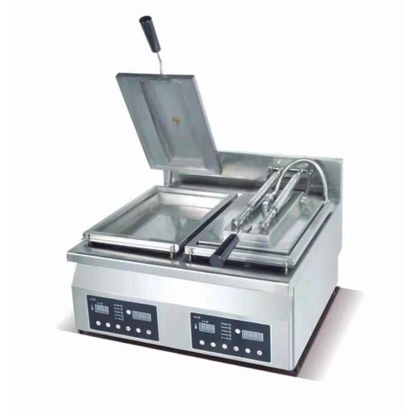 

Auto Automatic Gas Electric Japan Fried Gyoza Cooker Dumpling Pan Fried Fryer Grill Stir Frying Cooking Griddle Cooker Machine