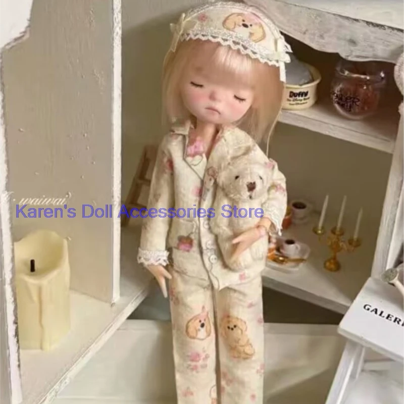 

2026 3 шт. милых топов с рисунком собаки ➕ Пижама для щенков + маска для глаз для Блайт (подходит для Лулу, ymy24, Ob22, 24, 26, Zone, Дженни)