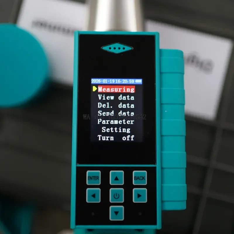 Wmwmnu Popular Portable Digital Concrete Rebound Hammer Sclerometer with Lithium Battery and 1 Year Warranty for Construction
