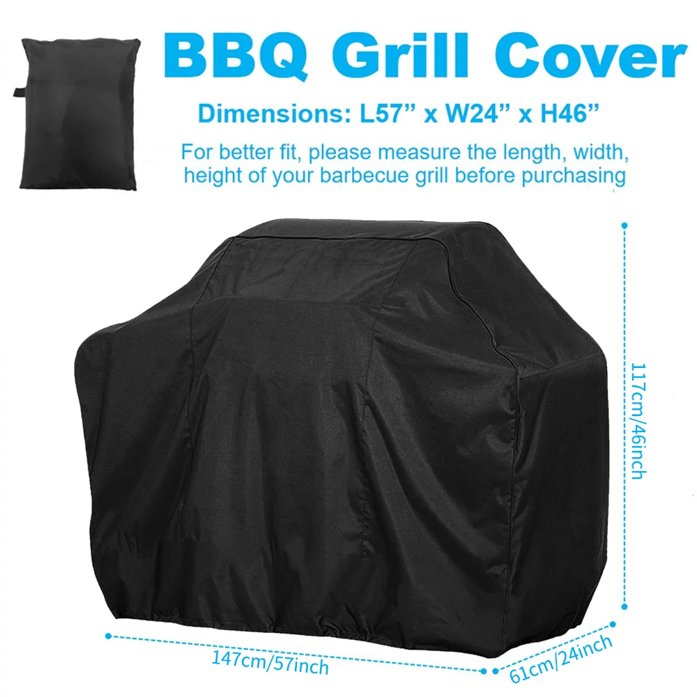 Waterproof Heavy Duty BBQ Grill Cover for Outdoor Grill Weather Resistant UV and Fade Resistant with Adjustable Straps to Keep
