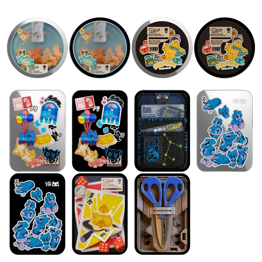 

Cartoon Toolbox Magnetic Card Holder Phone Stand for IPhone Holder Mount Support for Galaxy Phone Accessories