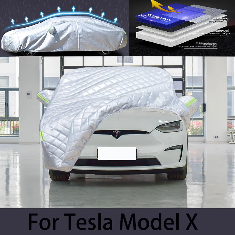 

For TESLA MODEL X Hail prevention cover auto rain protection, scratch protection, paint peeling protection, car clothing