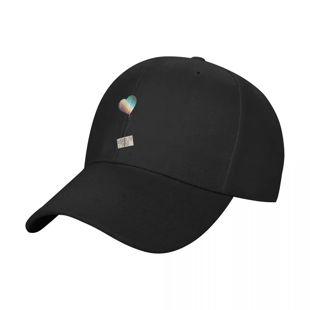 Disability pride flag heart balloon Baseball Cap Trucker Hat Beach Outing Luxury Woman Men's