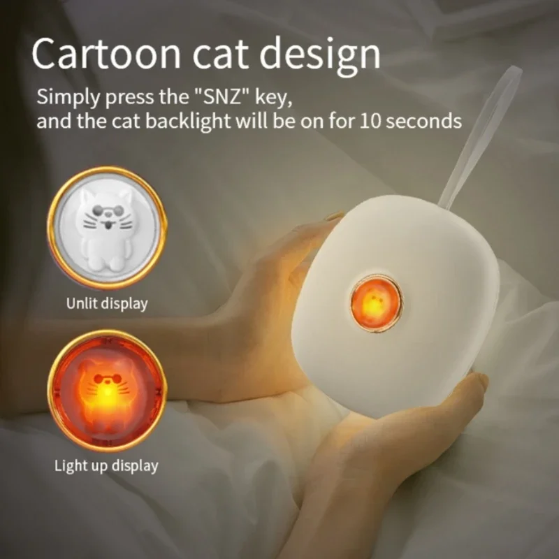 Vibrating Alarm Clock Strong Wake Artifact 2 Vibrating Modes Multifunctional for Hearing-impaired Deaf Bedroom Digital