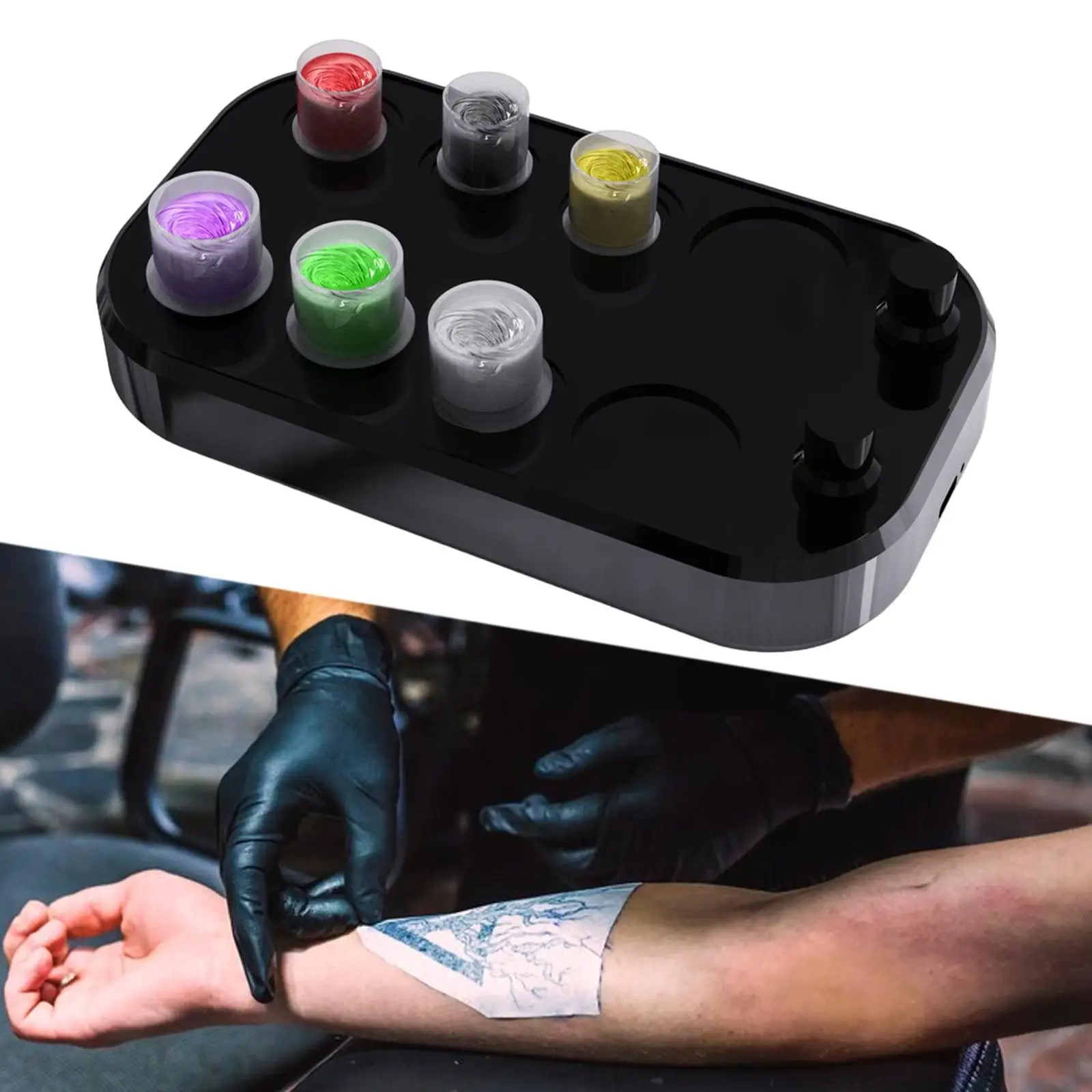 Inkt Mixer Verf Shaker Vloeibare Vortexer Eenvoudig Te Gebruiken Krachtige Elektrische Pigment Inkt Shaker Inkt Inkt Beker Voor Nagellak