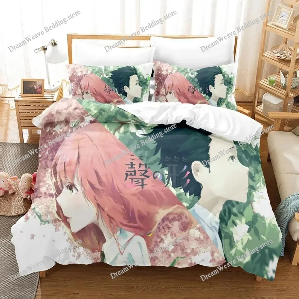 

Anime Film A Silent Voice Bedding Set Single Twin Full Queen King Size Bed Set Aldult Kid Bedroom Duvetcover Sets Bed Sheet Set9
