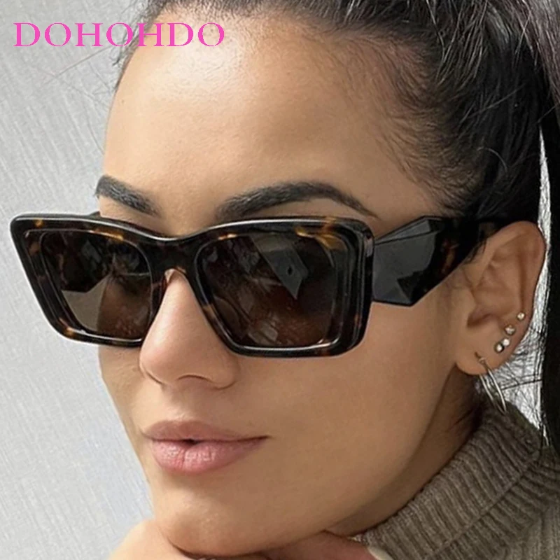 

Fashion Luxury Designer Oversized Cat Eye Sunglasses Women Men Retro Trendy Summer Traveling Eyeglasses UV400 Gafas De Sol Mujer