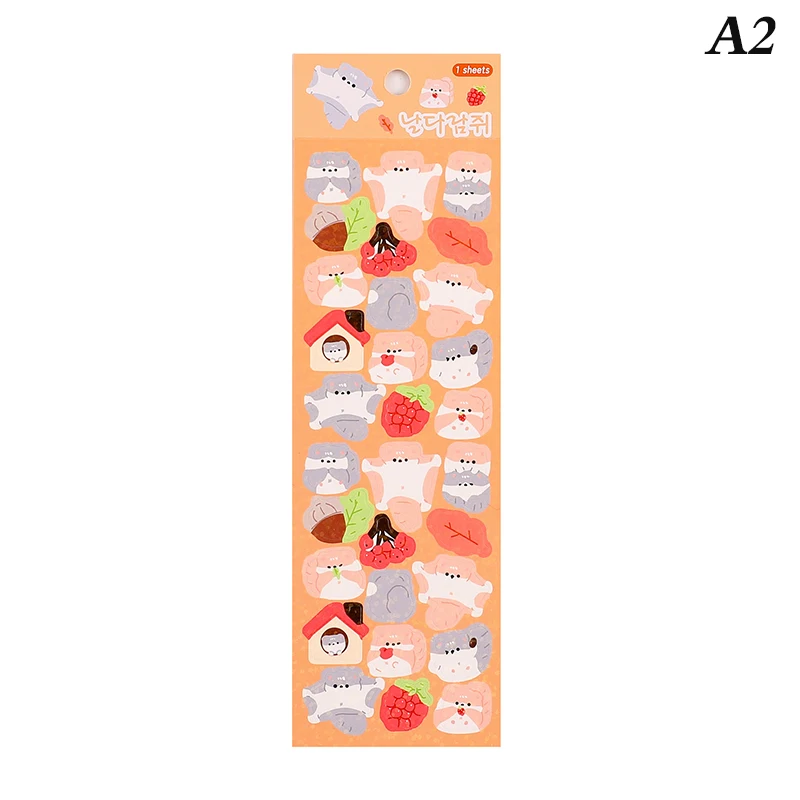 Sparkling Cute Kitty Cat Cartoon Sticker For Scrapbook Photo DIY Star Ribbon Sticker for Journal Laptop Album Decorative Sticker