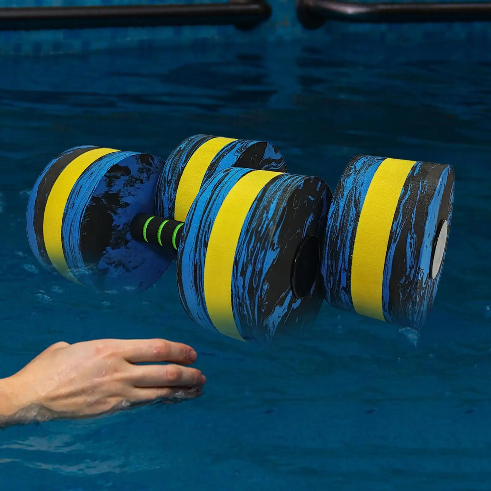 2 Pieces Aquatic Dumbbells Pool Dumbbells for Indoor Water Aerobics