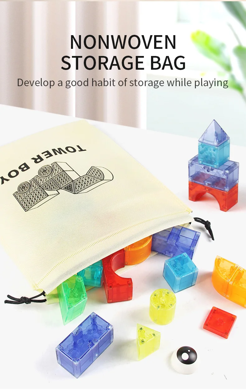 Veelzijdige magnetische bouwstenen 3D kleurrijke puzzels STEM Montessori zintuiglijk speelgoed voor kinderen vanaf 3 jaar Cadeaus voor jongens en meisjes