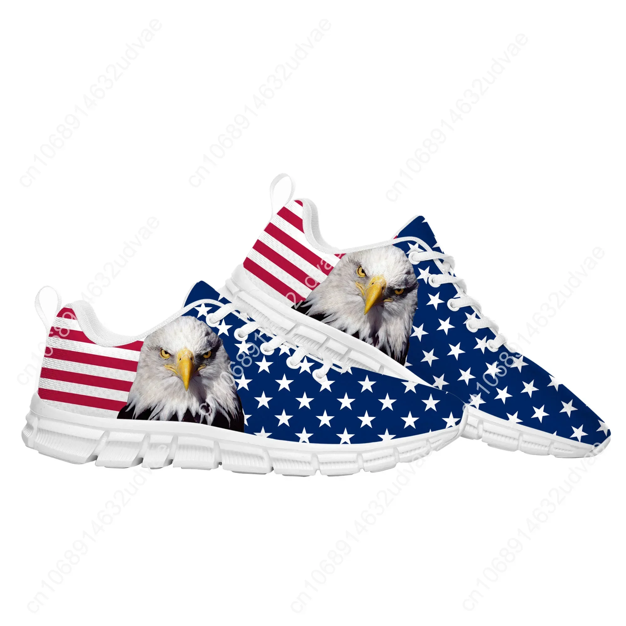 USA Flagge Amerika rot blau weiß Kunst Sportschuhe Herren Damen Teenager Kinder Kinder Turnschuhe lässig benutzer definierte Qualität Paar Schuhe