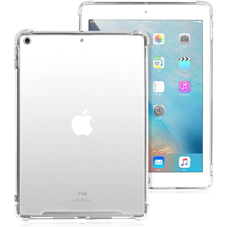 

Tablet Case For Apple iPad 10.2" 7th 2019 A2197 A2200 A2198 Transparent Soft TPU Silicone Airbags Cover Shockproof Anti-drop
