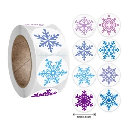 50-500pcs Christmas stickers Cartoon snowflake pattern stickers Christmas Decorations for Home New Year