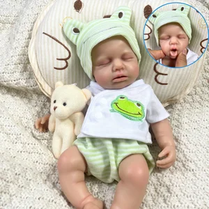 2オプションミニ33cmフルソリッドシリコーンリボーンベビードールロウアーガールまたはボーイウォッシャブルシリコンソフトボディバースデークリスマスギフト 10ベストセールスフルボディシリコーンリボーンベイビー-3