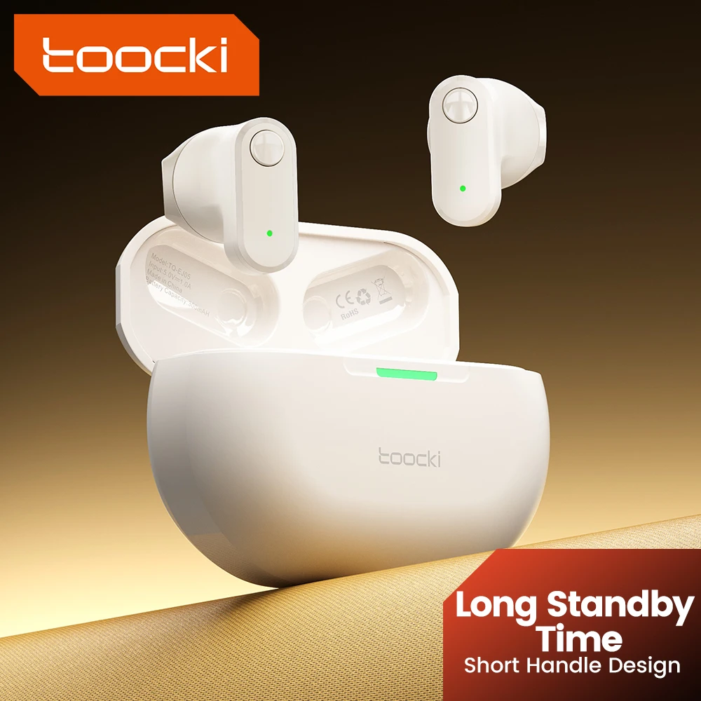 Toocki EJ05 Wireless Earphone TWS Bluetooth 5.3 Headphones Mini 3D Hifi Stereo Earbuds With Microphone for Mobile Phone Android