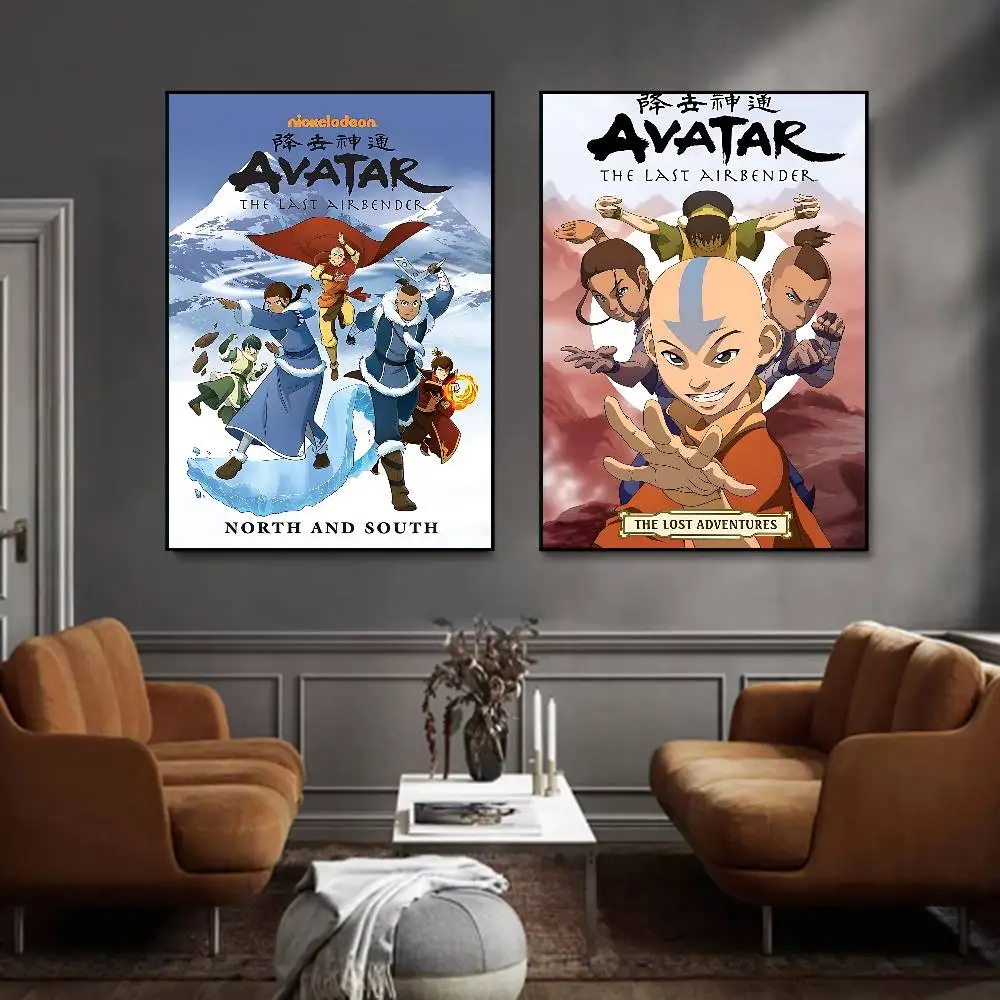 Avatar The Last Airbender Posters Living Room Bar Cafe Quality Canvas Vintage Style Comics Painting Art Home Wall Decor Picture