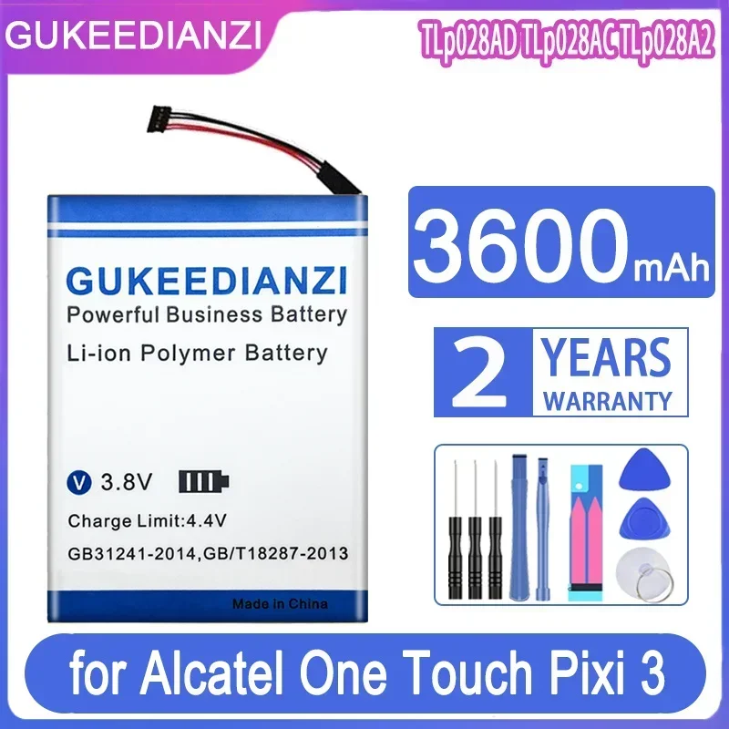 

Прочный аккумулятор для планшета емкостью 3600 мАч для Alcatel One Touch Pixi 3 (7) LTE/Pixi 3 7.0 4G, TLp028AD TLp028AC TLp028A2