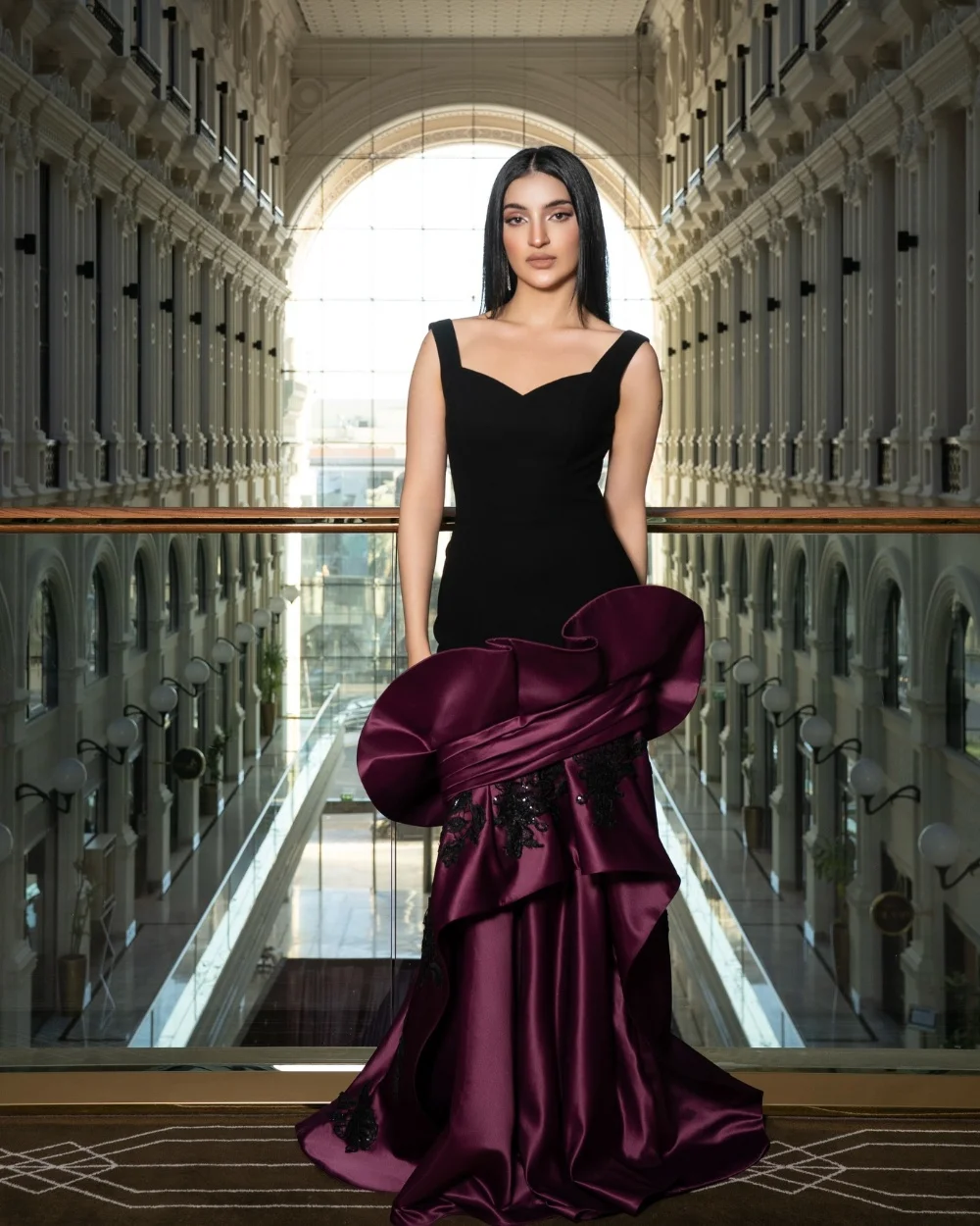 

Customized Fashion Formal Jersey Pleat Applique Beading Sequined Mermaid Square Neck Long Dresses Evening Dresses High Quality