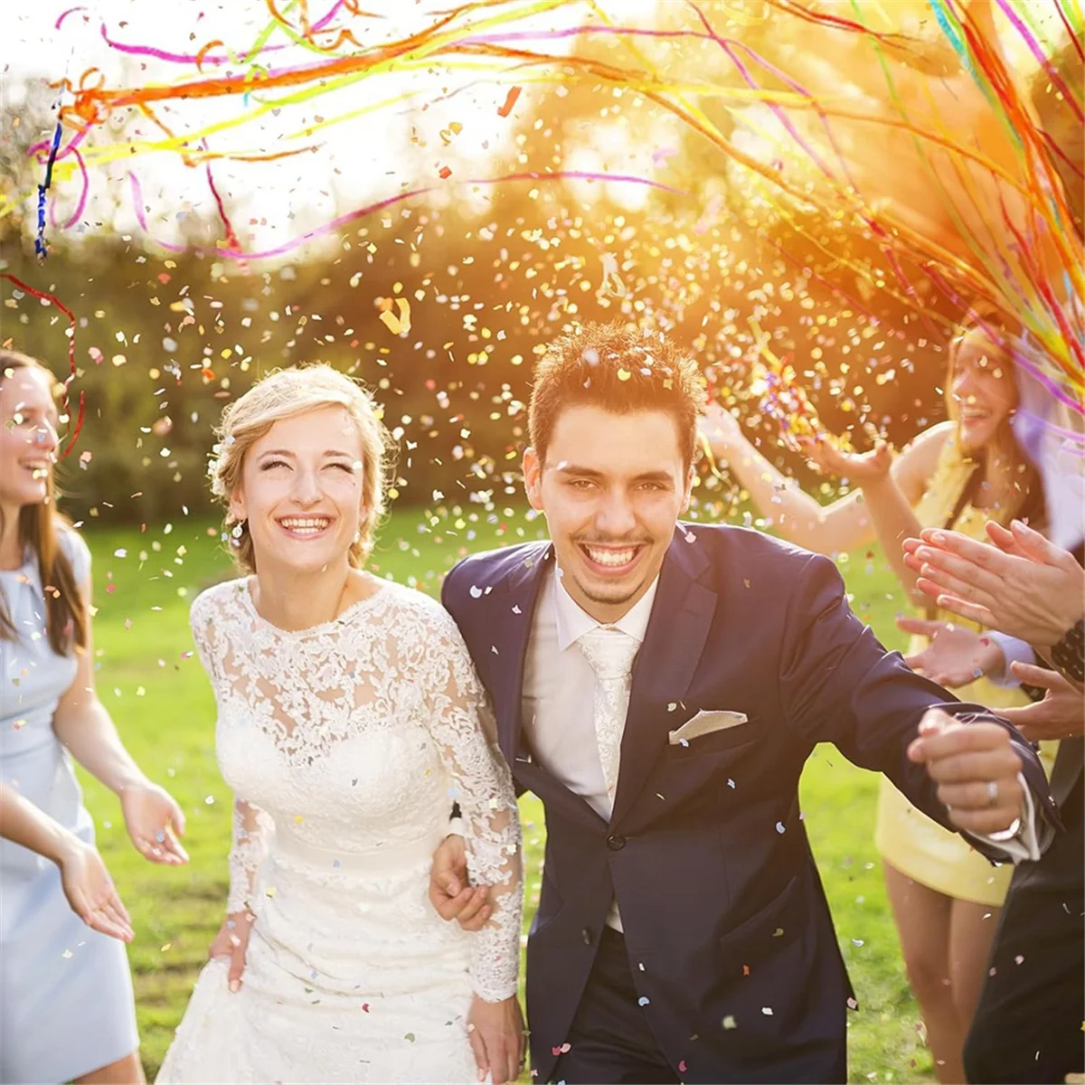 

NEW 10Pack Streamers Popper Hand Throw Streamers No Mess Confetti Magic Paper Cracker for Celebration Birthday Propose