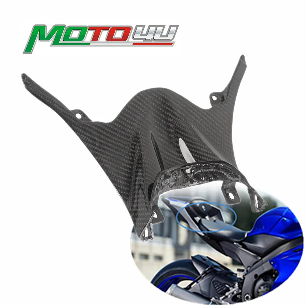For Yamaha YZF R6 2017 2018 2019 2020 2021 100% Carbon Fiber Rear Tail Center Seat Trim Tail Panel Motorcycle Modification