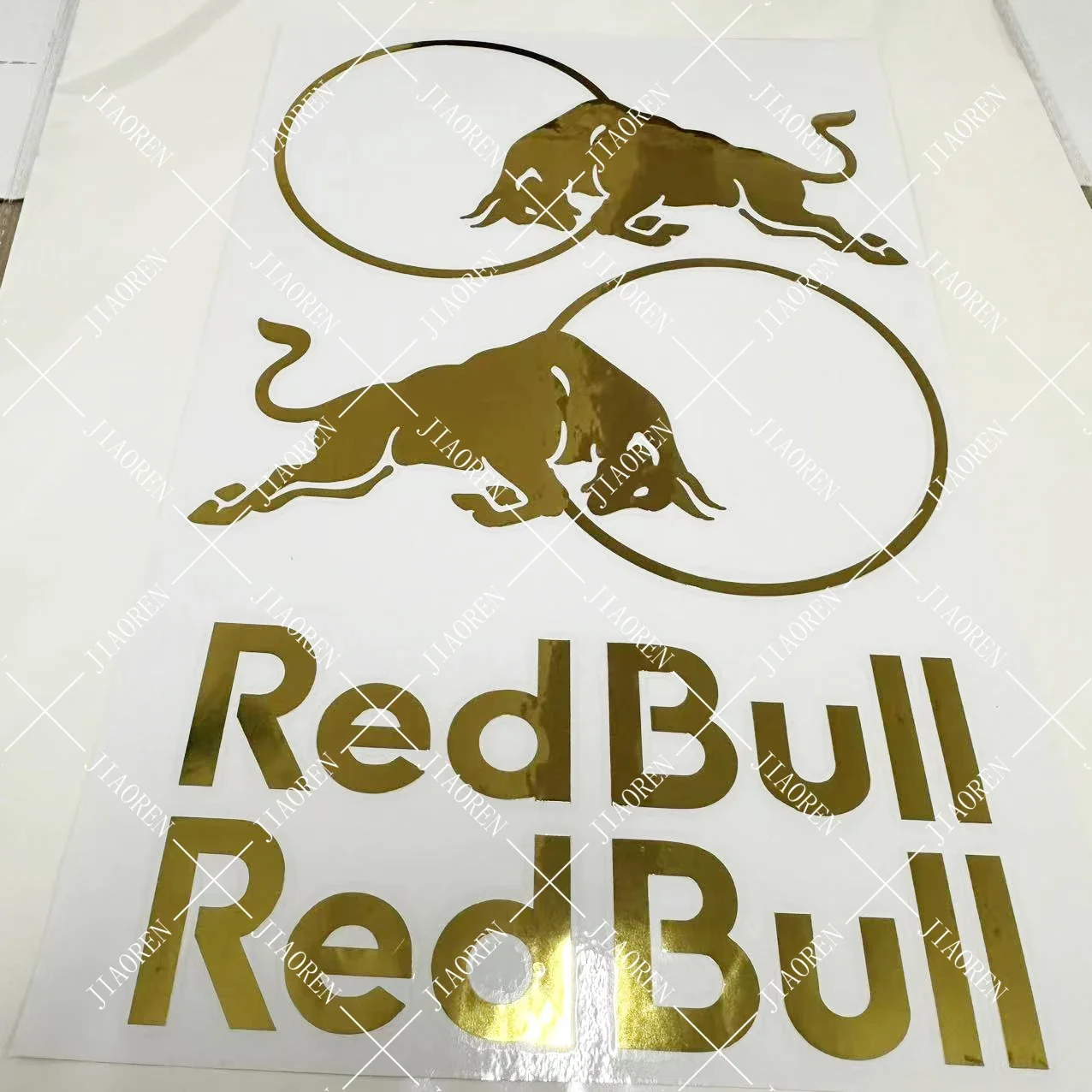 

New Big Red Bull Stickers Motorcycle Helmet Tank Decals