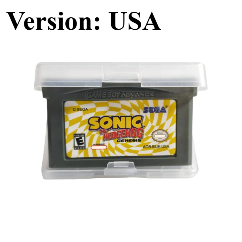 Sonic The Hedgehog GBA Spielmodul-Set Advance 1 2 3 Genesis Advance GBA SP Retro-Plattformer-Spielkarte für Fans-Sammlung – Detail 5