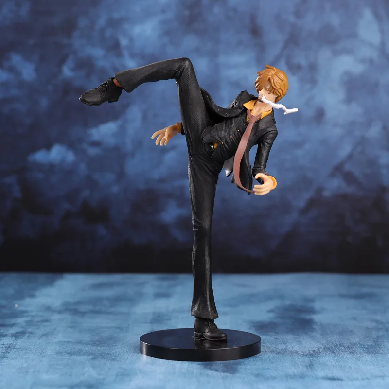 Bandai 26Cm Een Stuk Anime Figuur Sanji Action Figure Vinsmoke Sanji Figma Pvc Model Pop Collectie Speelgoed Cadeau Kids
