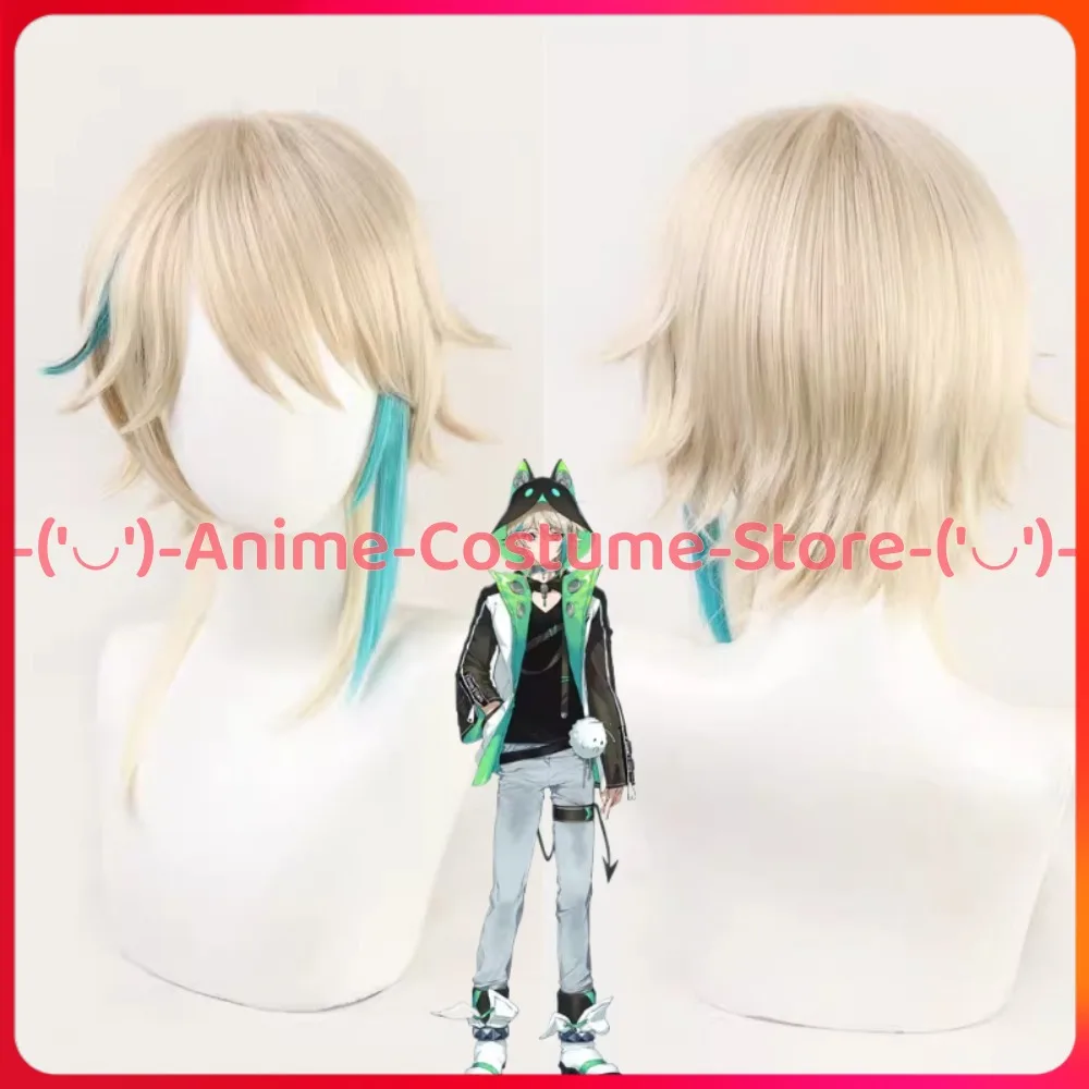 

NIJISANJI VTuber Asa Aza, парик для косплея, аниме, игровой персонаж, Хэллоуин, карнавальный костюм для вечеринки, парики, термостойкие синтетические волосы