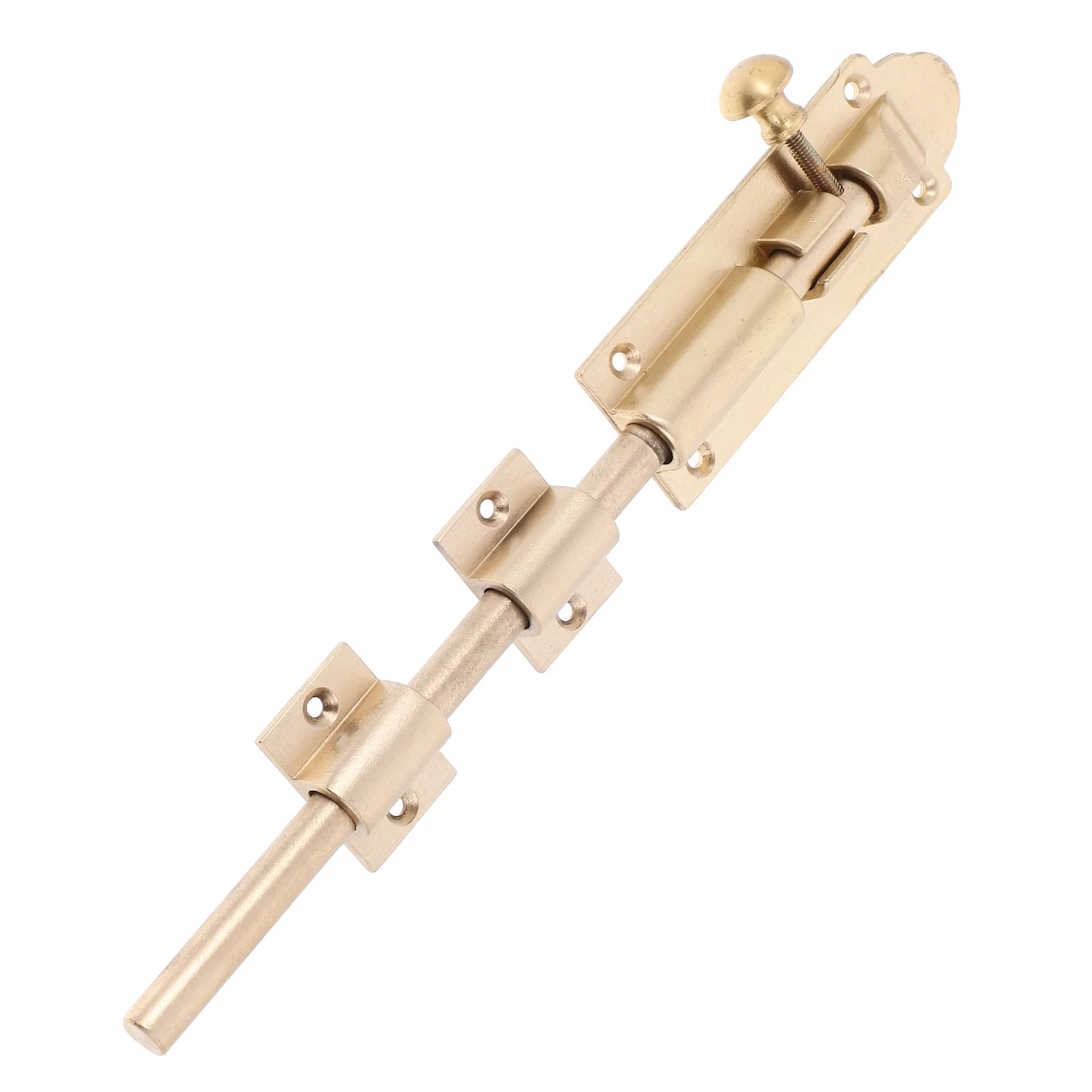 Brass Pin Lock Thickened Design Reliable Security Slide Bolt Latch Suitable Vertical Horizontal Installation Easy Wooden Doors