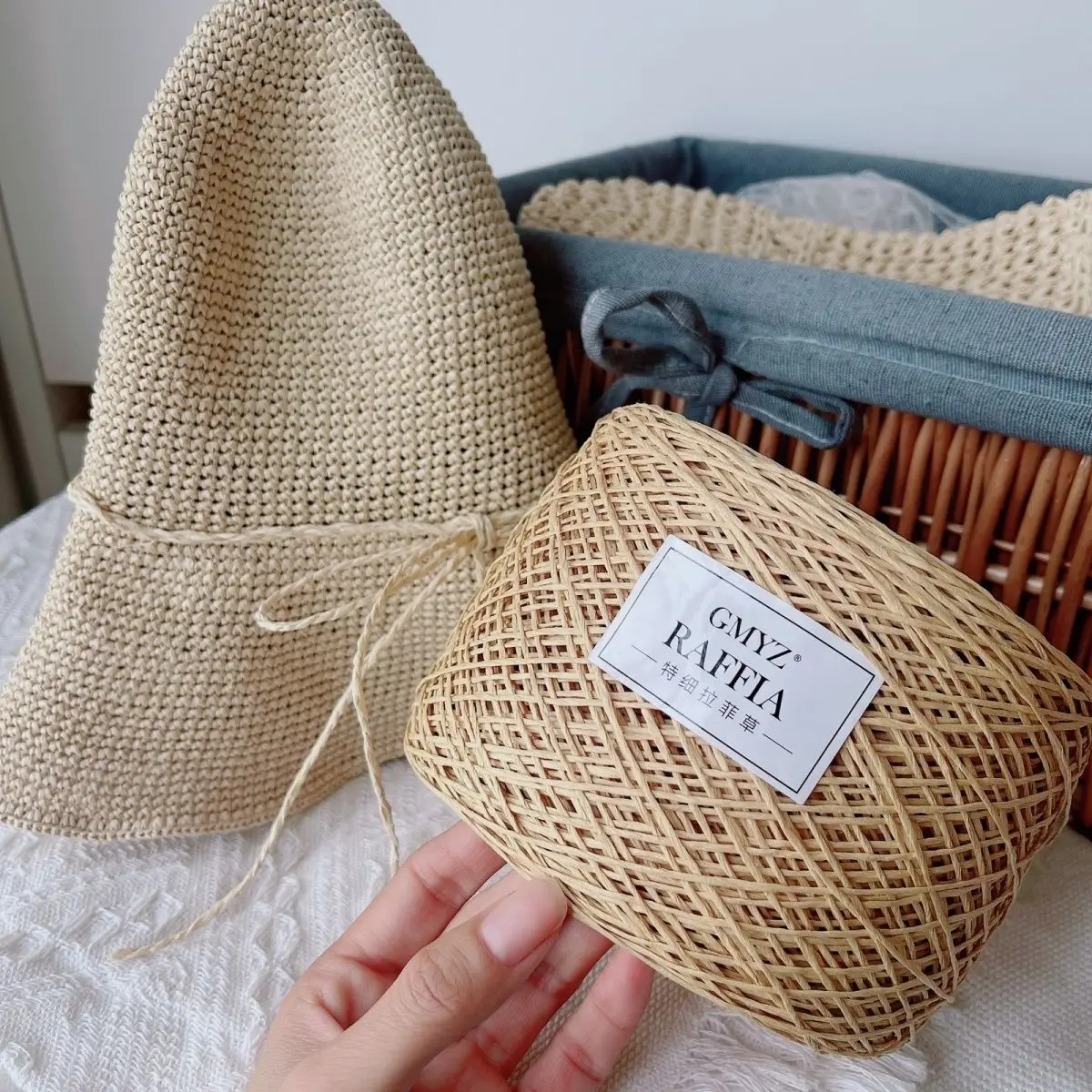 Hilo de rafia Natural fino de 150g y 0,8mm para tejer a mano, sombreros de verano, bolsos, sandalias, hilo de hierba DIY, suave, cómodo, esponjoso, negro