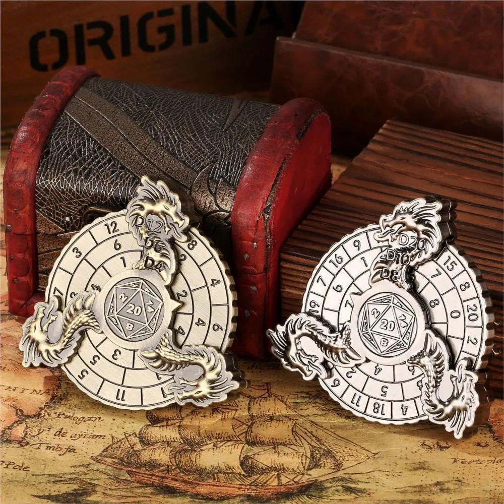 دوار النرد المعدني DND 7 في 1، مناسب لمشغلات الألعاب DND Dungeons & Dragons